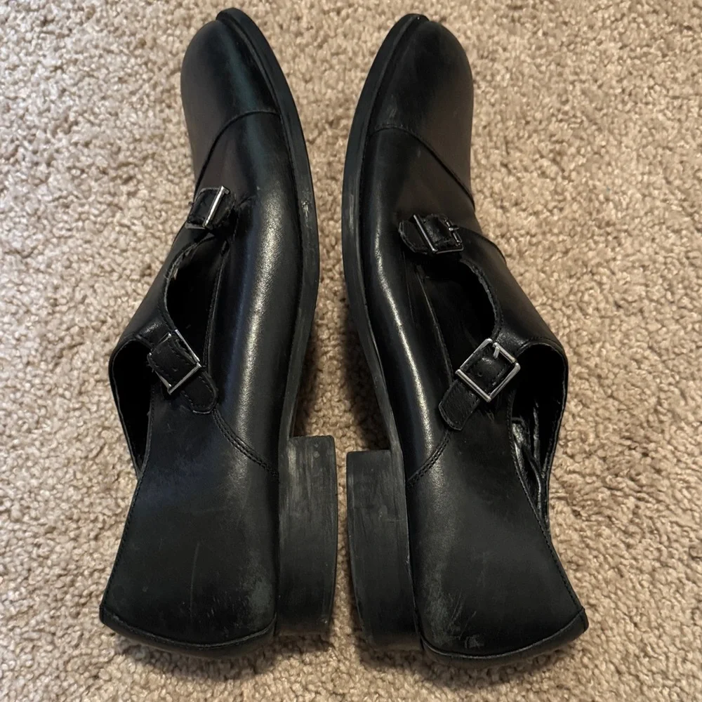 Zara Black Double Monk Strap Derbys